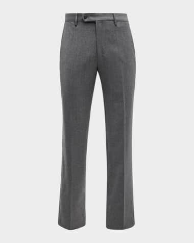 Zanella Men's Parker Wool-Cashmere Stretch Dress Pants