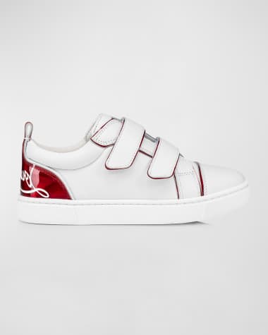 Christian Louboutin Kid's Funnyto Logo Heel Cap Sneakers, Toddler/Kids