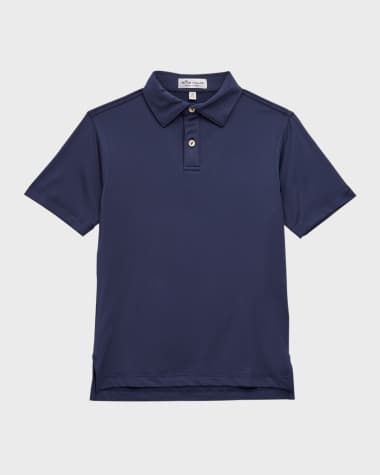 Peter Millar Boy's Solid Youth Performance Polo Shirt, Size XS-XL