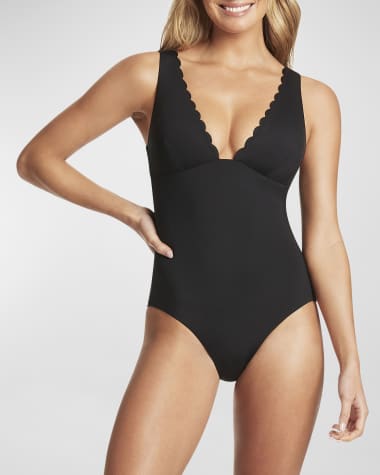 Artesands Plus Size Hockney Chlorine-Resistant One-Piece Swimsuit