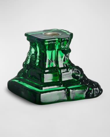 Kosta Boda Rocky Baroque Kryptonite Small Candlestick, 3.7"