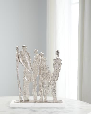 John-Richard Collection Nickel Kindred Sculpture