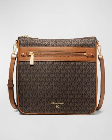 Michael Kors Bags | Michael Kors Mirella Small Logo Jacquard Crossbody Bag | Color: Brown | Size: Os | Elizabethgl206's Closet