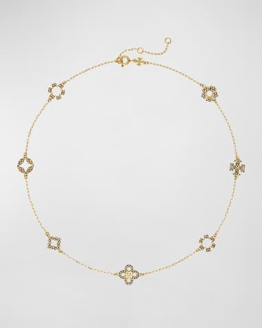 Louis Vuitton Silvertone Metal Monogram Chain Link Necklace - Yoogi's Closet