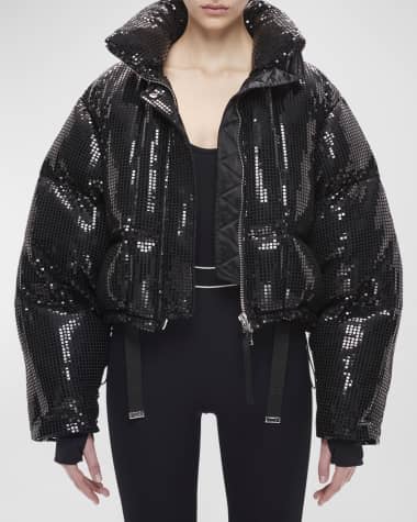 Shoreditch Ski Club Dissco Sequin Puffer Jacket