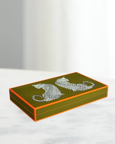 Jonathan Adler Leopard Backgammon Set