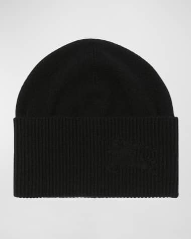 Burberry Men's Cashmere EKD Beanie Hat