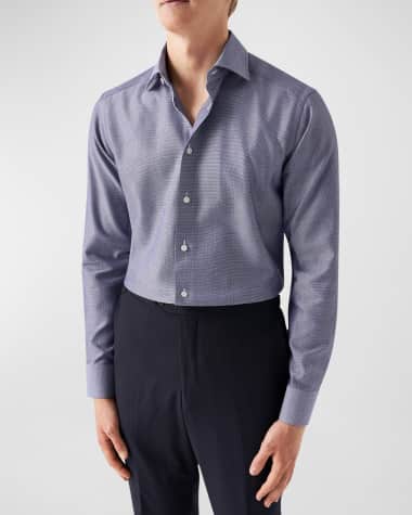 Eton Men's Slim Fit Twill Dress Shirt
