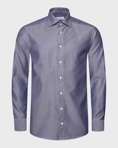 Eton Men's Slim Fit Twill Dress Shirt