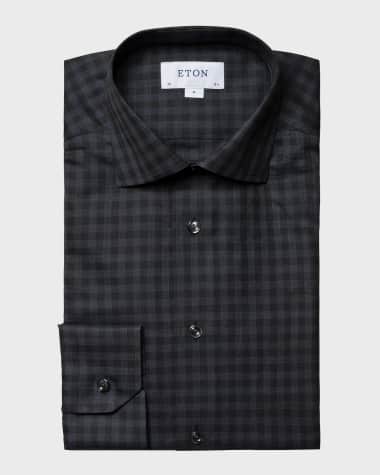 Eton Men's Contemporary Fit Twill Dress Shirt