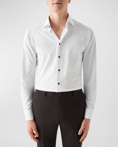 Eton Men's Contemporary Fit Cotton Twill Dress Shirt