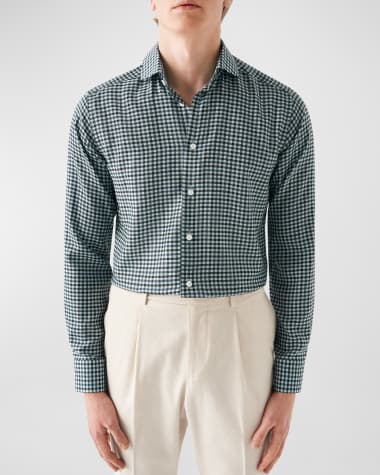 Men's Designer Underwear, Slim-Fit Boxers Grey/White Seersucker