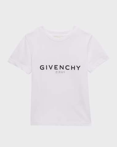 Givenchy Boy's Front & Back Printed Logo T-Shirt, Size 4-6