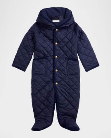 Ralph Lauren Childrenswear Boy's Quilted Outerwear Baby Bunting, Size 3M-9M