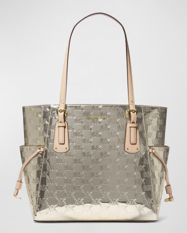 Michael Kors Bags | Michael Kors Small Mirella Shopper Tote Crossbody Bag | Color: Gold/Pink | Size: Small | Fashionbreeze1's Closet