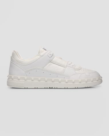 Valentino Garavani Men's Freedots Leather Low-Top Sneakers