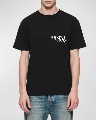 Regular-fit pure-cotton T-shirt with monogram jacquard