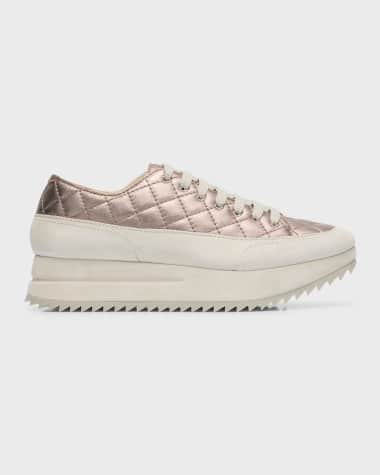 Pedro Garcia Osaka Quilted Leather Flatform Sneakers