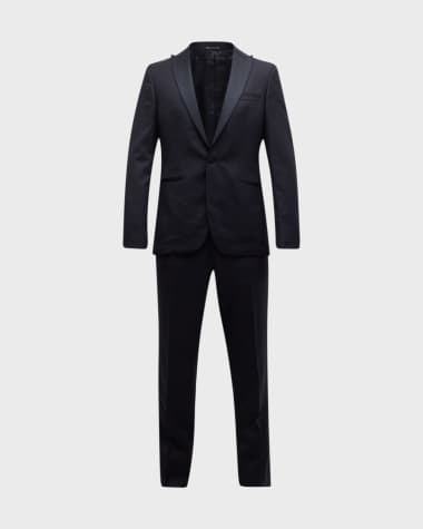 Paul Stuart Men's Wool Peak-Lapel Tuxedo