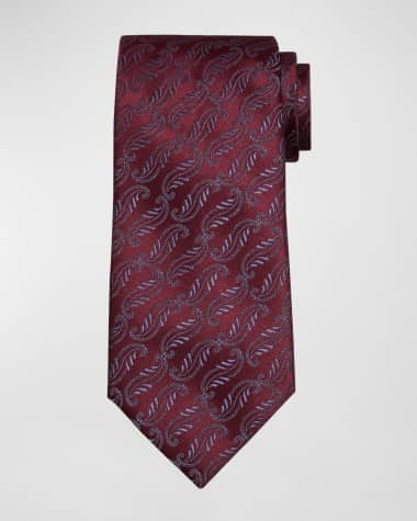 Charvet Men's Geometric Jacquard Silk Tie