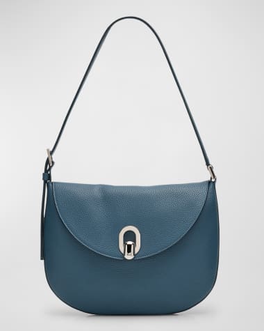 Savette Tondo Small Grain Leather Hobo Bag