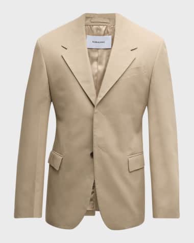 Ferragamo Men's Cotton Canvas Sport Coat