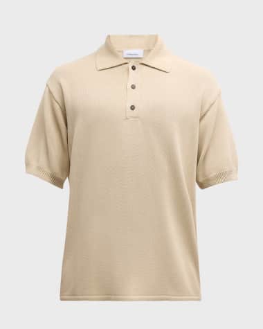 Ferragamo Men's Knit Polo Shirt
