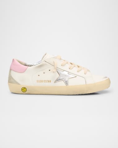 Golden Goose Girl's Superstar Leather Low-Top Sneakers, Kids