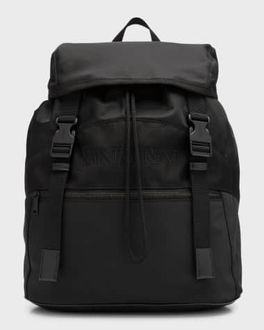 Saint Laurent Men's Nylon and Leather Backpack