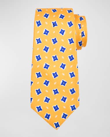 Kiton Men's Silk Medallion-Print Tie