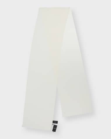 Saint Laurent Men's YSL Striped Smoking Scarf