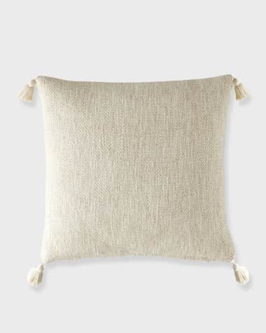 John Robshaw Woven Sand Pillow, 22" Square