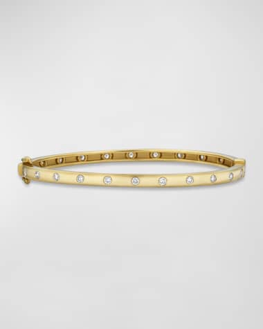 STONE AND STRAND Together Forever Diamond Eternity Bangle Bracelet
