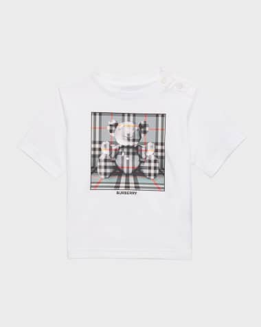 Burberry Kids logo-print button-up shirt - WHITE