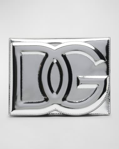 Dolce&Gabbana DG Logo Flap Metallic Shoulder Bag