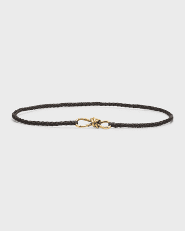 Bottega Veneta Intrecciato Braided Nappa Leather Belt
