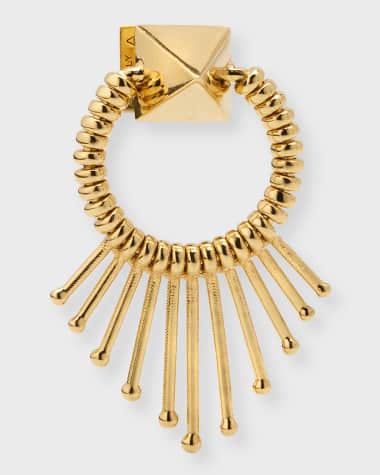 Peruffo 18K Yellow Gold Slide Mini Shield Earring