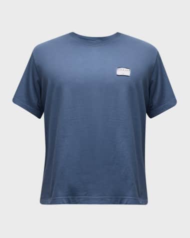 Raleigh Workshop Men's Label Cotton T-Shirt, Blue