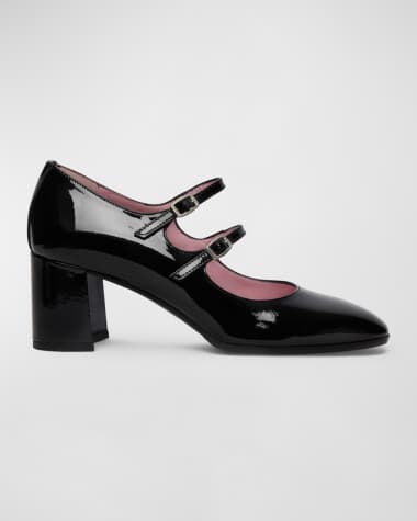 CAREL Alice Patent Mary Jane Duo Pumps