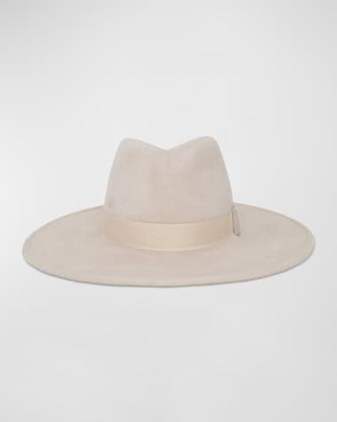Gigi Burris Jeanne Ivory Felt Fedora