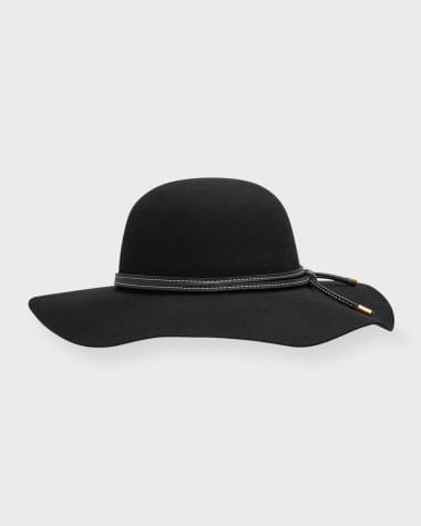Sensi Studio Lady Felt Fedora With Leather Band