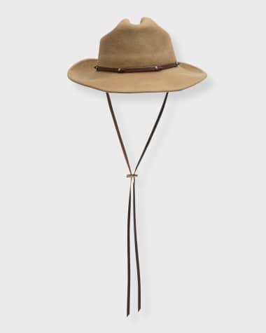 Sensi Studio Australian Felt Fedora With Nubuck Recycled Leather Band