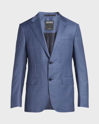 ZEGNA Men's Plaid Trofeo Wool Suit