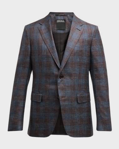 ZEGNA Men's Two-Tone Check Sport Coat