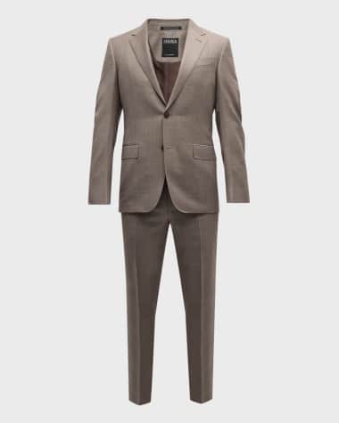 ZEGNA Men's Wool Sharkskin Suit