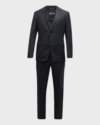 ZEGNA Men's Tonal Plaid Wool Suit