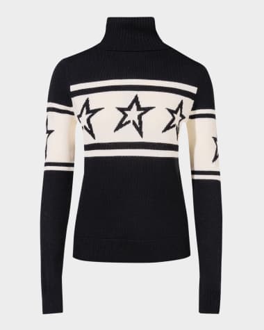 Perfect Moment Chopper Merino Wool Turtleneck Sweater