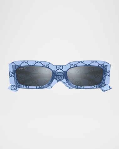 Gucci Men's GG1426Sm Acetate Rectangle Sunglasses