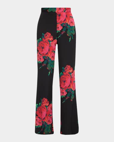 Libertine Seville Rose Printed Slim Aarons Pants