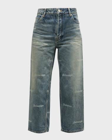 Balenciaga Girly Allover Cropped Pants